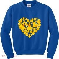 Funny Rubber Duck Gift Duckies Lovers Gift Kids Sweatshirt thumb 0