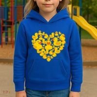 Funny Rubber Duck Gift Duckies Lovers Gift Kids Hoodie thumb 3