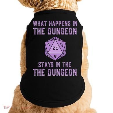 Funny RPG D20 Dungeon Game Gift Doggie Tank