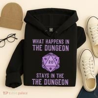 Funny RPG D20 Dungeon Game Gift Hoodie thumb 4