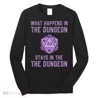 Funny RPG D20 Dungeon Game Gift Long Sleeve Shirt thumb 0