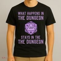 Funny RPG D20 Dungeon Game Gift T-Shirt thumb 3