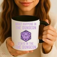 Funny RPG D20 Dungeon Game Gift Coffee Mug thumb 3