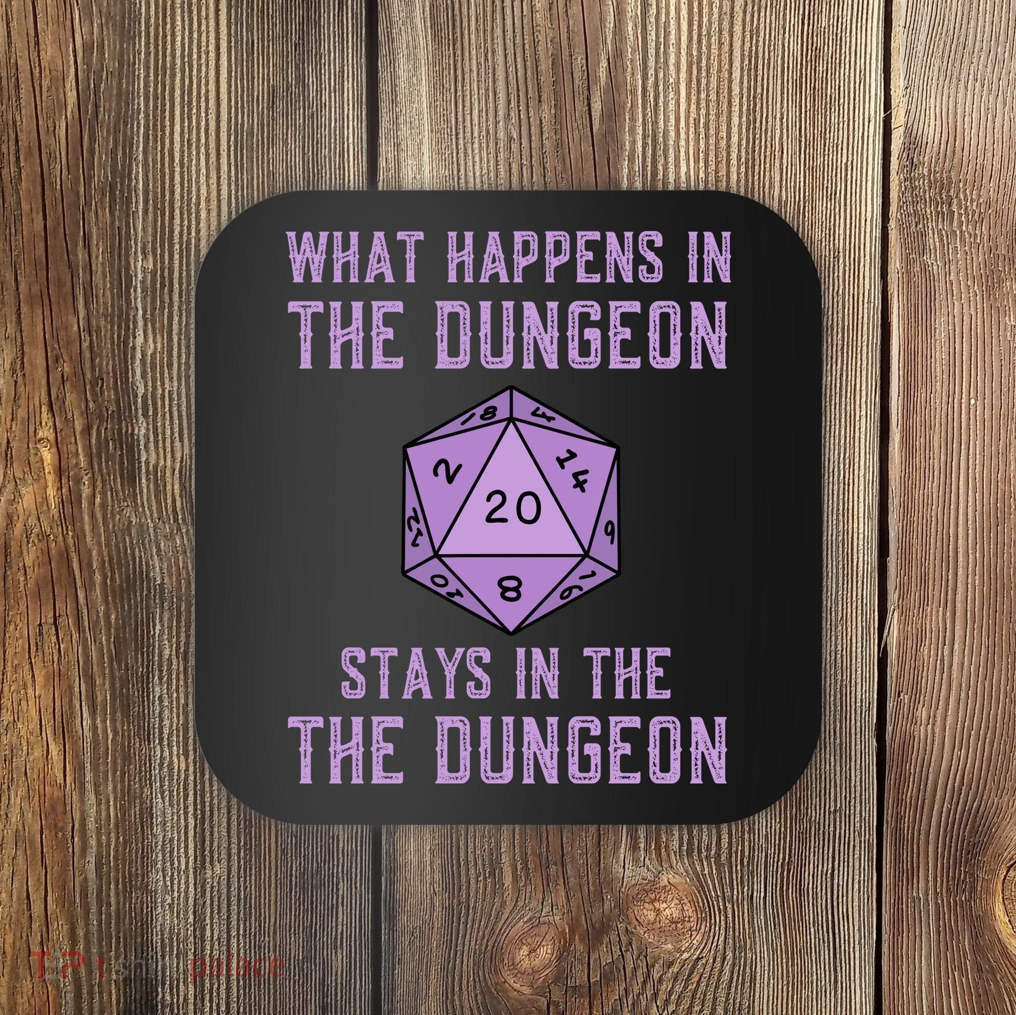 Funny RPG D20 Dungeon Game Gift Coaster