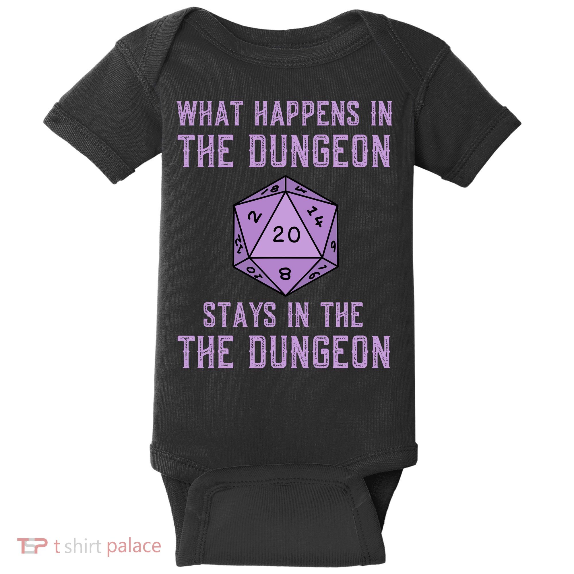 Funny RPG D20 Dungeon Game Gift Baby Bodysuit