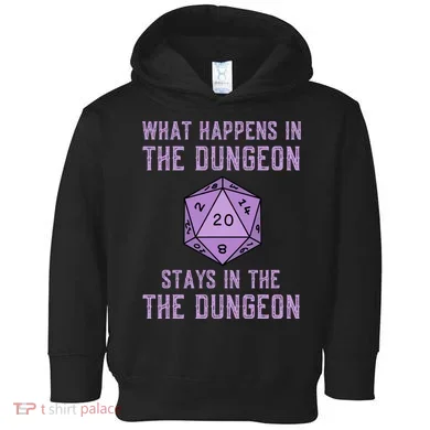 Funny RPG D20 Dungeon Game Gift Toddler Hoodie