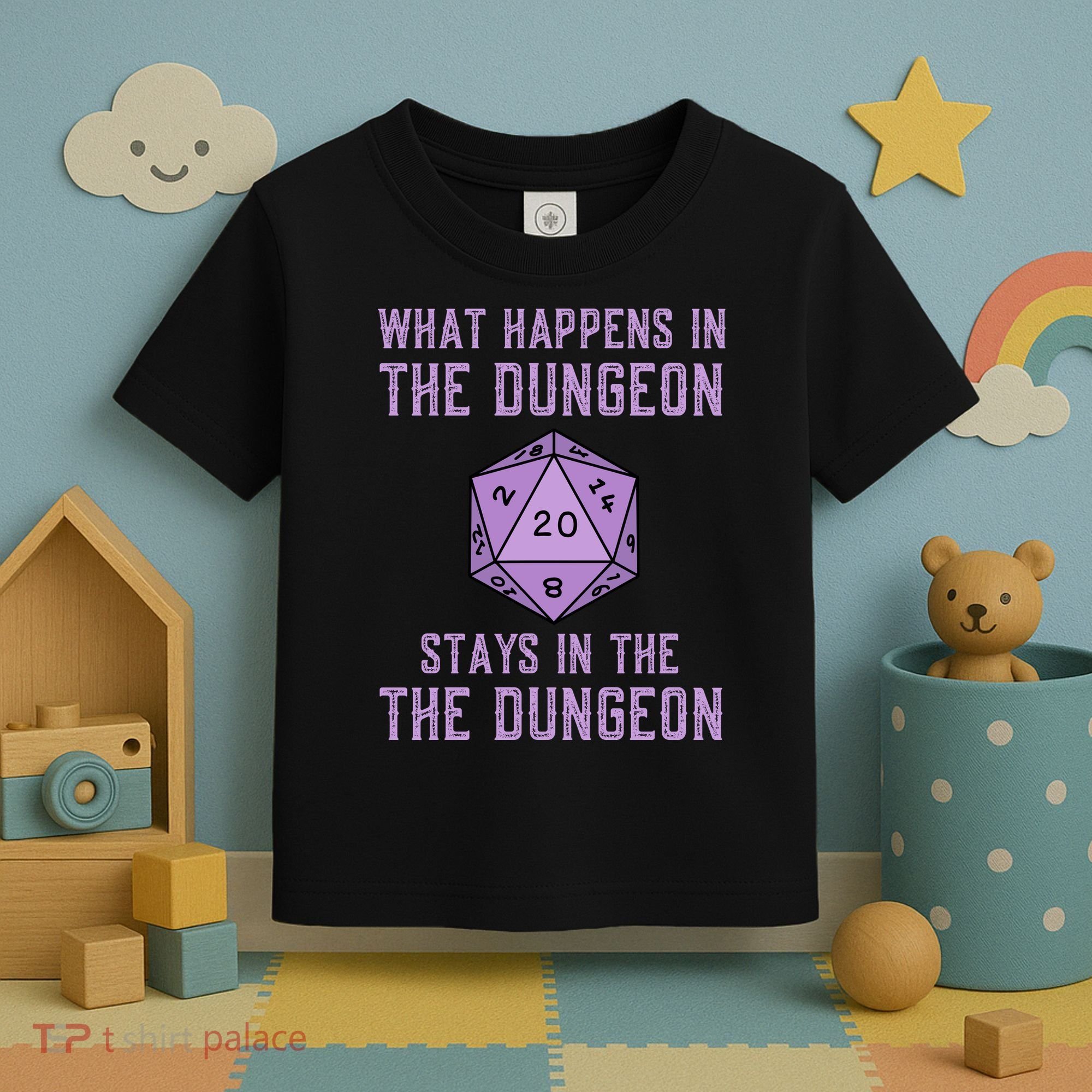 Funny RPG D20 Dungeon Game Gift Toddler T-Shirt