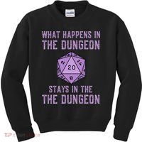Funny RPG D20 Dungeon Game Gift Kids Sweatshirt thumb 0