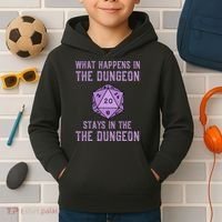 Funny RPG D20 Dungeon Game Gift Kids Hoodie thumb 2