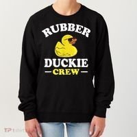 Funny Rubber Duck Yellow Duckie Crew Bath Ducks Duckling Toy Women's Sweatshirt thumb 0