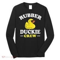 Funny Rubber Duck Yellow Duckie Crew Bath Ducks Duckling Toy Long Sleeve Shirt thumb 0