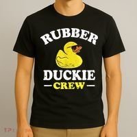 Funny Rubber Duck Yellow Duckie Crew Bath Ducks Duckling Toy T-Shirt thumb 3
