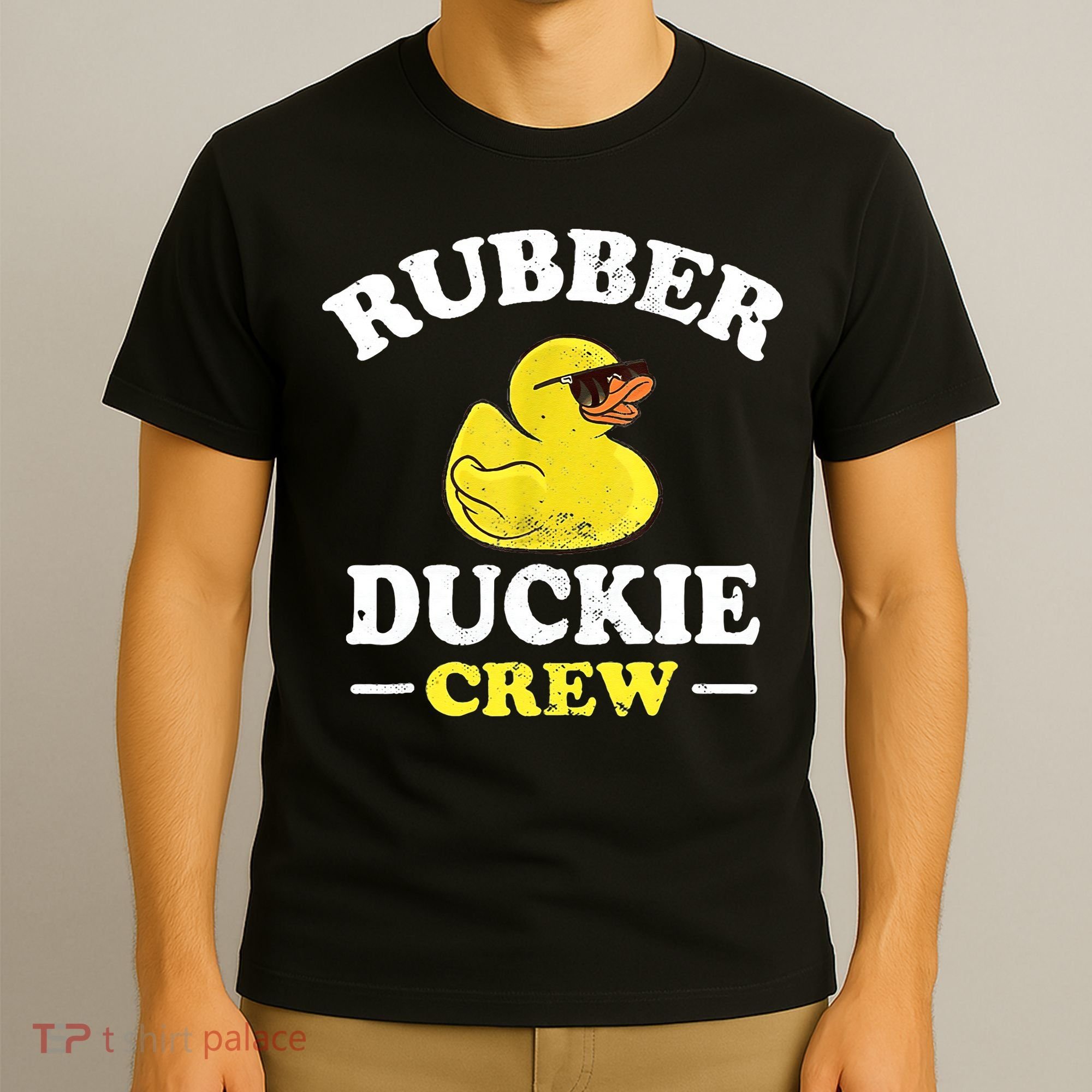 Funny Rubber Duck Yellow Duckie Crew Bath Ducks Duckling Toy T-Shirt