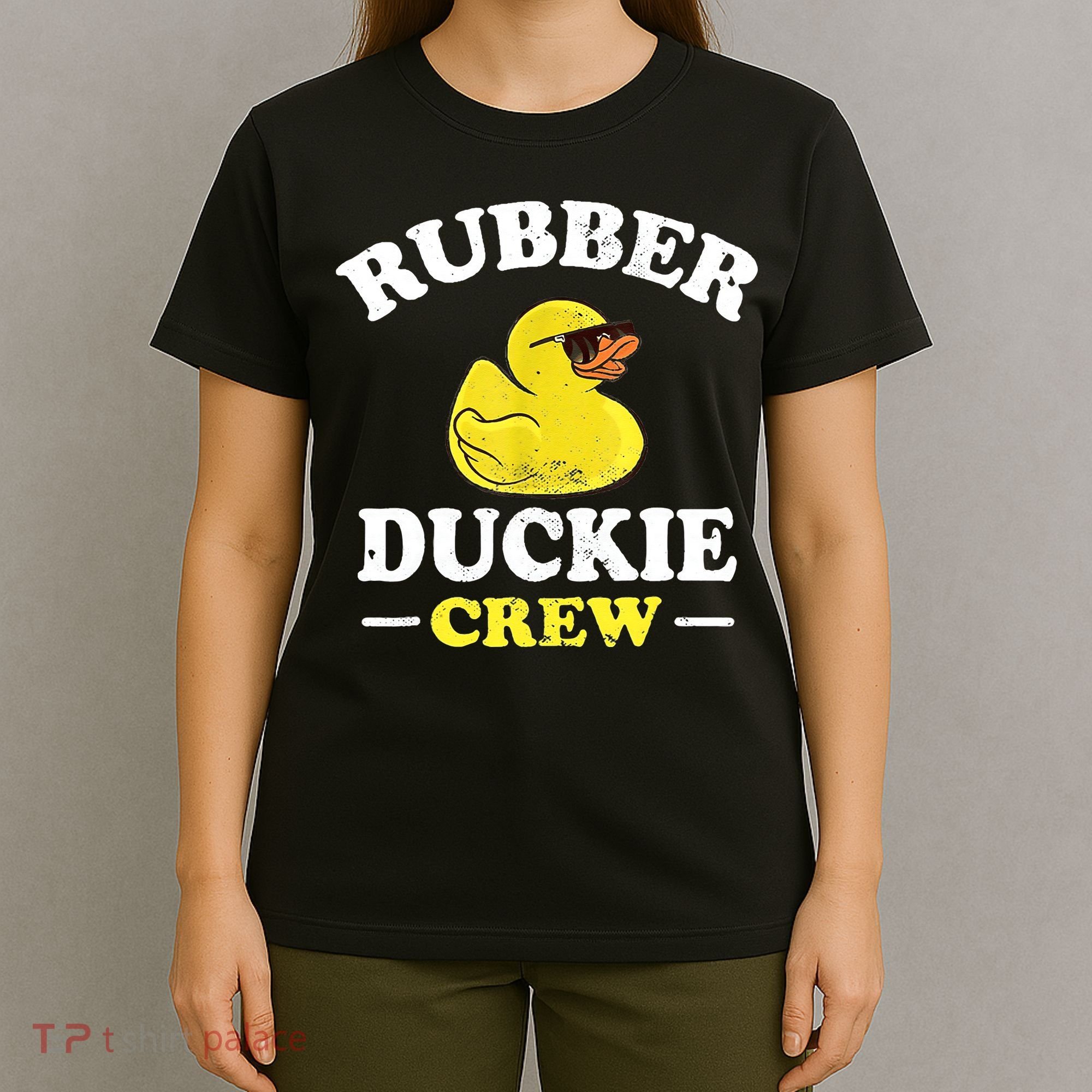 Funny Rubber Duck Yellow Duckie Crew Bath Ducks Duckling Toy T-Shirt
