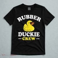 Funny Rubber Duck Yellow Duckie Crew Bath Ducks Duckling Toy T-Shirt thumb 5