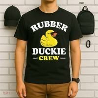 Funny Rubber Duck Yellow Duckie Crew Bath Ducks Duckling Toy T-Shirt thumb 6