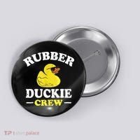 Funny Rubber Duck Yellow Duckie Crew Bath Ducks Duckling Toy Button thumb 0