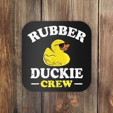 Funny Rubber Duck Yellow Duckie Crew Bath Ducks Duckling Toy Coaster