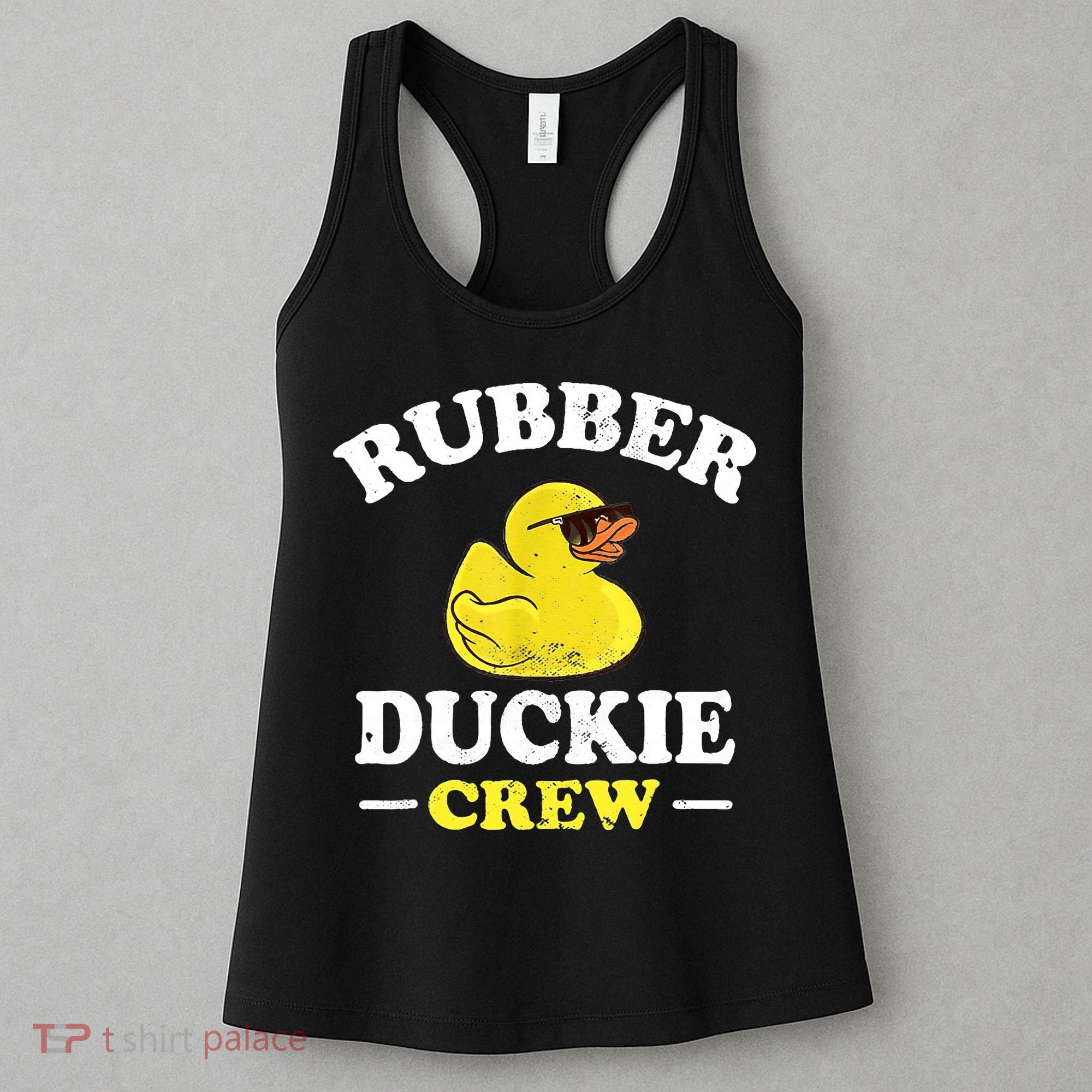 Funny Rubber Duck Yellow Duckie Crew Bath Ducks Duckling Toy Women's Tank Top
