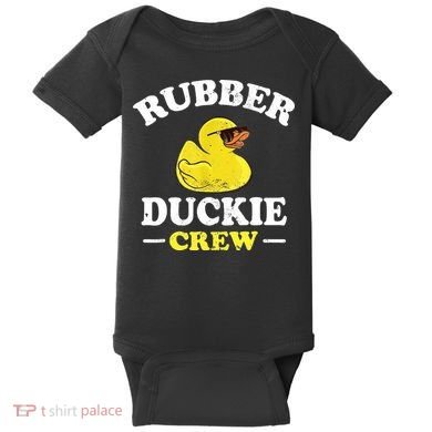 Funny Rubber Duck Yellow Duckie Crew Bath Ducks Duckling Toy Baby Bodysuit