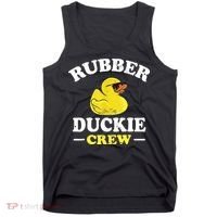 Funny Rubber Duck Yellow Duckie Crew Bath Ducks Duckling Toy Tank Top thumb 0