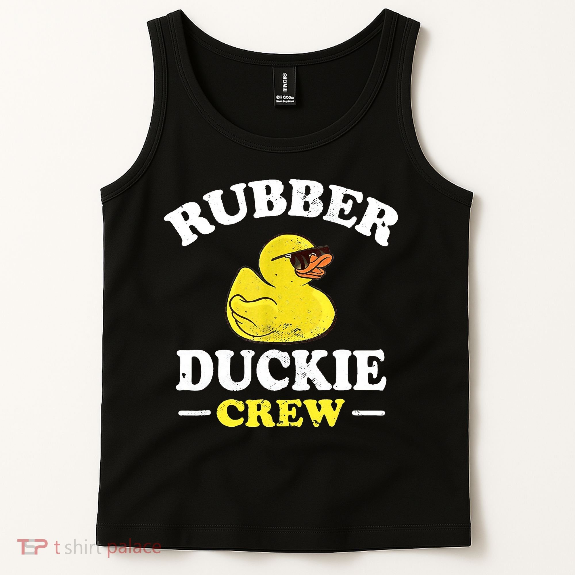 Funny Rubber Duck Yellow Duckie Crew Bath Ducks Duckling Toy Tank Top