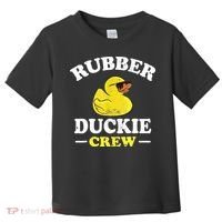 Funny Rubber Duck Yellow Duckie Crew Bath Ducks Duckling Toy Toddler T-Shirt thumb 0
