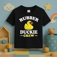 Funny Rubber Duck Yellow Duckie Crew Bath Ducks Duckling Toy Toddler T-Shirt thumb 3