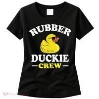 Funny Rubber Duck Yellow Duckie Crew Bath Ducks Duckling Toy Women's T-Shirt thumb 0