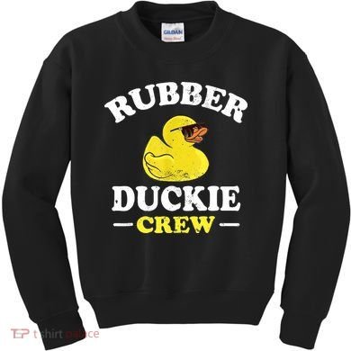 Funny Rubber Duck Yellow Duckie Crew Bath Ducks Duckling Toy Kids Sweatshirt