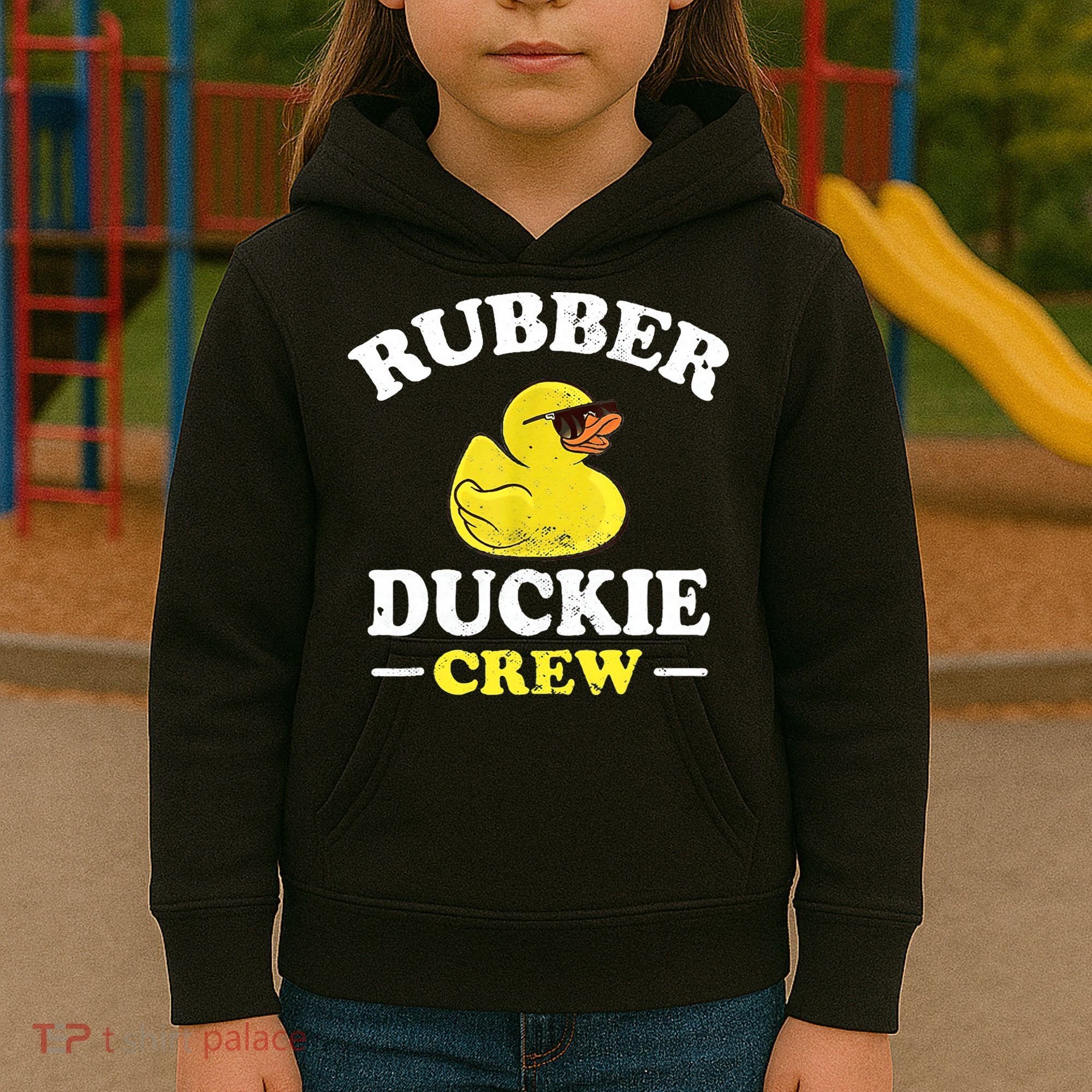 Funny Rubber Duck Yellow Duckie Crew Bath Ducks Duckling Toy Kids Hoodie