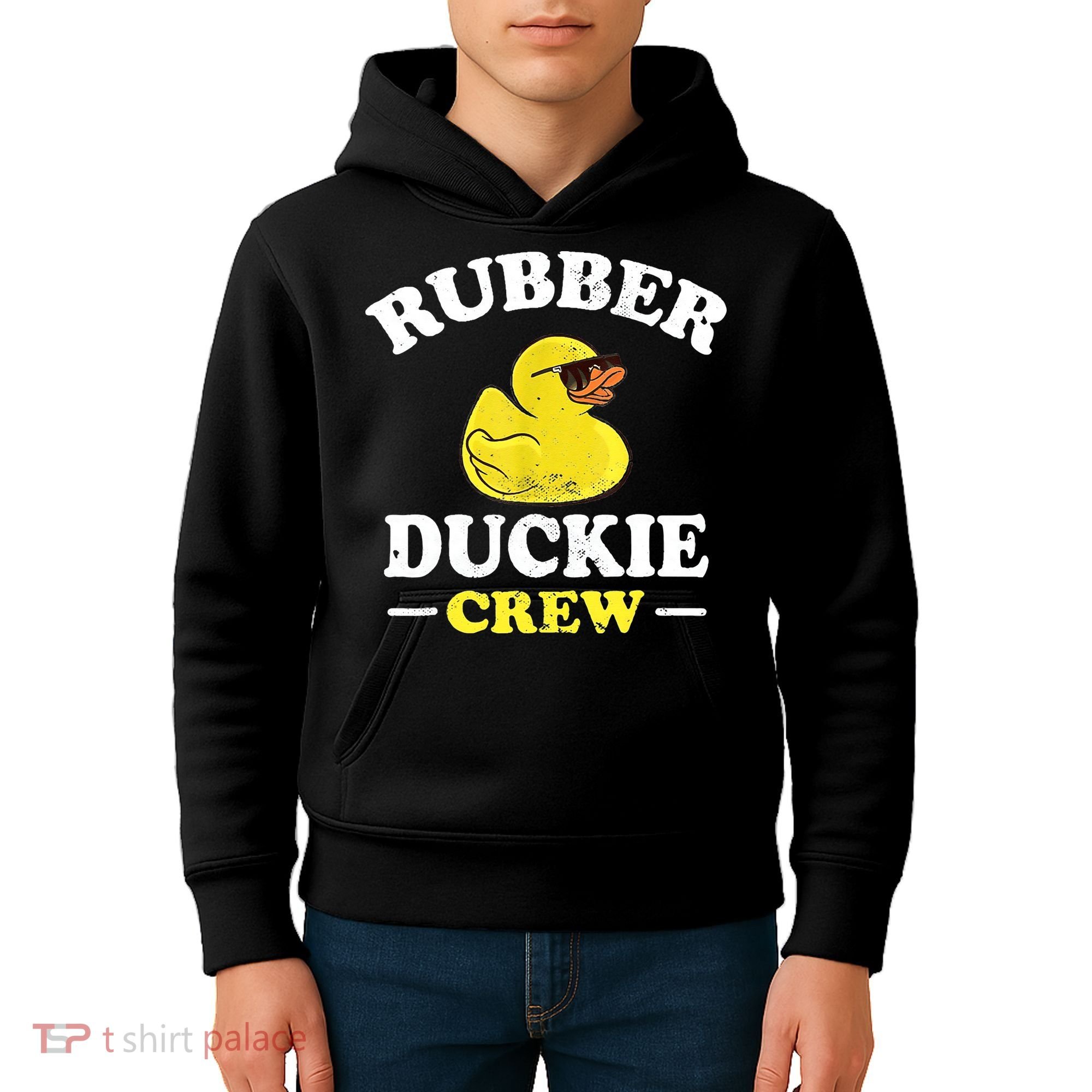 Funny Rubber Duck Yellow Duckie Crew Bath Ducks Duckling Toy Kids Hoodie