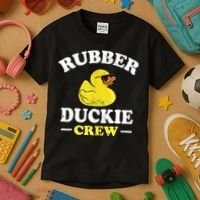 Funny Rubber Duck Yellow Duckie Crew Bath Ducks Duckling Toy Kids T-Shirt thumb 3