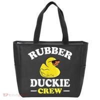 Funny Rubber Duck Yellow Duckie Crew Bath Ducks Duckling Toy Tote Bag thumb 0