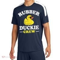 Funny Rubber Duck Yellow Duckie Crew Bath Ducks Duckling Toy Sport-Tek Competitor United Soccer Jersey thumb 0