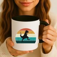 Funny Retro Dinosaur Gift Great Dino TRex TRex Lovers Gift Coffee Mug thumb 3