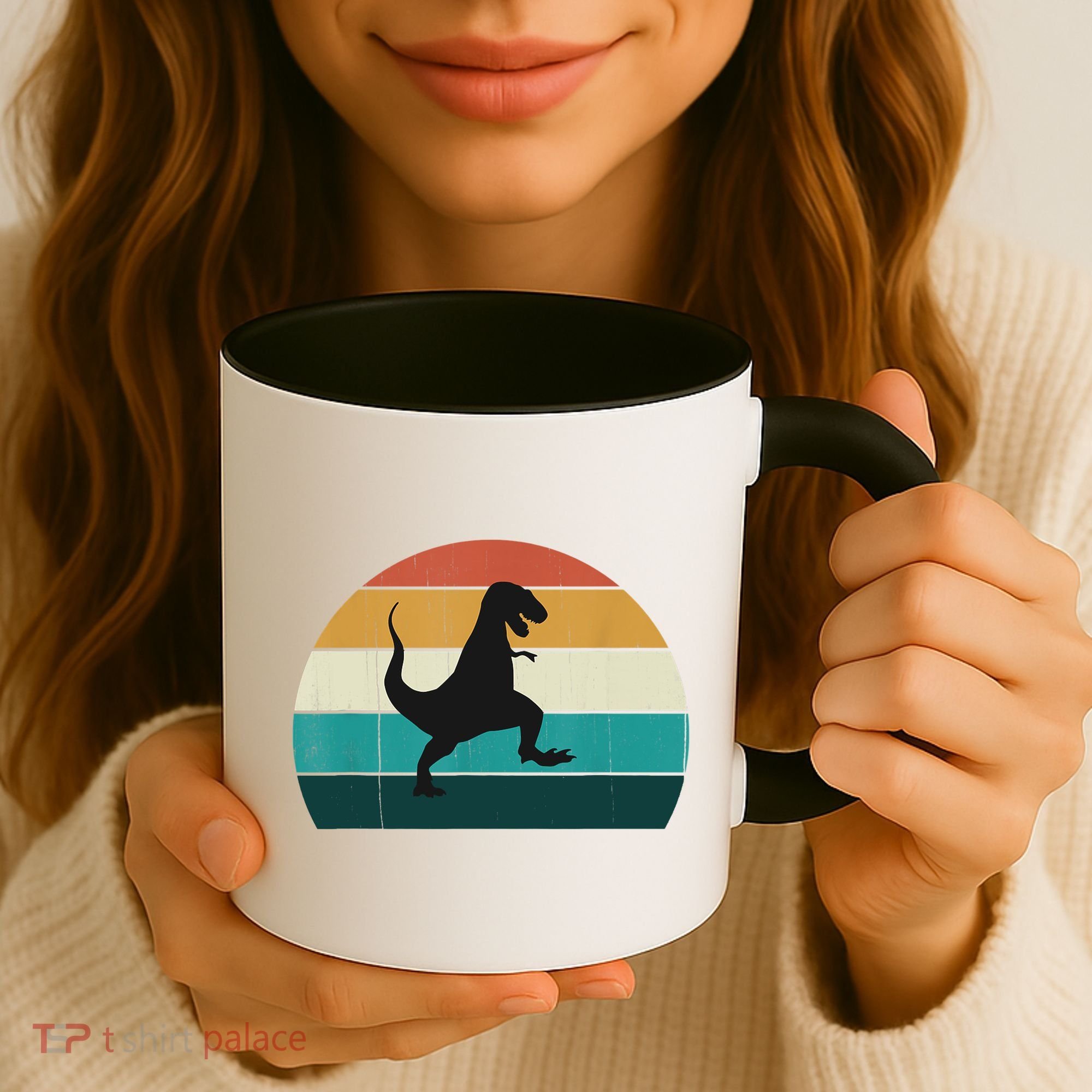 Funny Retro Dinosaur Gift Great Dino TRex TRex Lovers Gift Coffee Mug