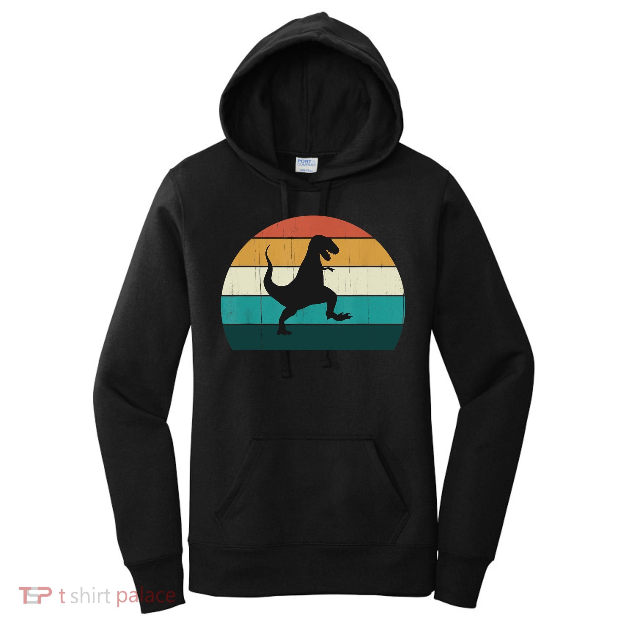 Funny Retro Dinosaur Gift Great Dino TRex TRex Lovers Gift Women's Hoodie