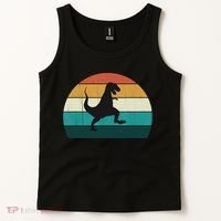 Funny Retro Dinosaur Gift Great Dino TRex TRex Lovers Gift Tank Top thumb 2