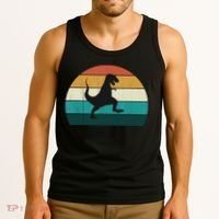 Funny Retro Dinosaur Gift Great Dino TRex TRex Lovers Gift Tank Top thumb 3