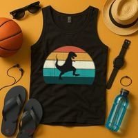 Funny Retro Dinosaur Gift Great Dino TRex TRex Lovers Gift Tank Top thumb 4