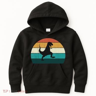 Funny Retro Dinosaur Gift Great Dino TRex TRex Lovers Gift Kids Hoodie