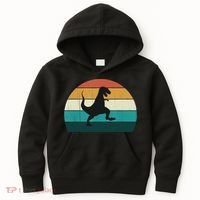 Funny Retro Dinosaur Gift Great Dino TRex TRex Lovers Gift Kids Hoodie thumb 0
