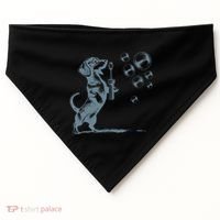 Funny Retro Dachshund Wiener Dog Blowing Bubbles Doxie Mom USA-Made Doggie Bandana thumb 0
