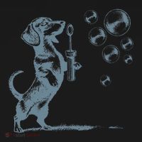 Funny Retro Dachshund Wiener Dog Blowing Bubbles Doxie Mom Apron thumb 3