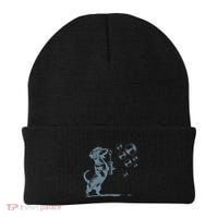 Funny Retro Dachshund Wiener Dog Blowing Bubbles Doxie Mom Beanie thumb 0