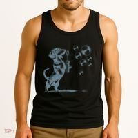 Funny Retro Dachshund Wiener Dog Blowing Bubbles Doxie Mom Tank Top thumb 3