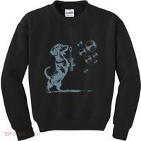 Funny Retro Dachshund Wiener Dog Blowing Bubbles Doxie Mom Kids Sweatshirt thumb 0