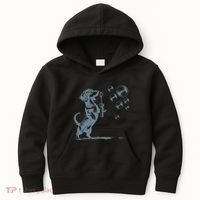 Funny Retro Dachshund Wiener Dog Blowing Bubbles Doxie Mom Kids Hoodie thumb 0