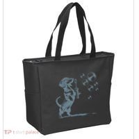 Funny Retro Dachshund Wiener Dog Blowing Bubbles Doxie Mom Tote Bag thumb 2
